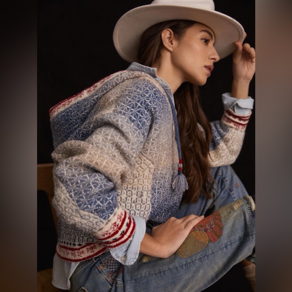 Anthropologie Pilcro Abstract Hoodie - Picture 1 of 7